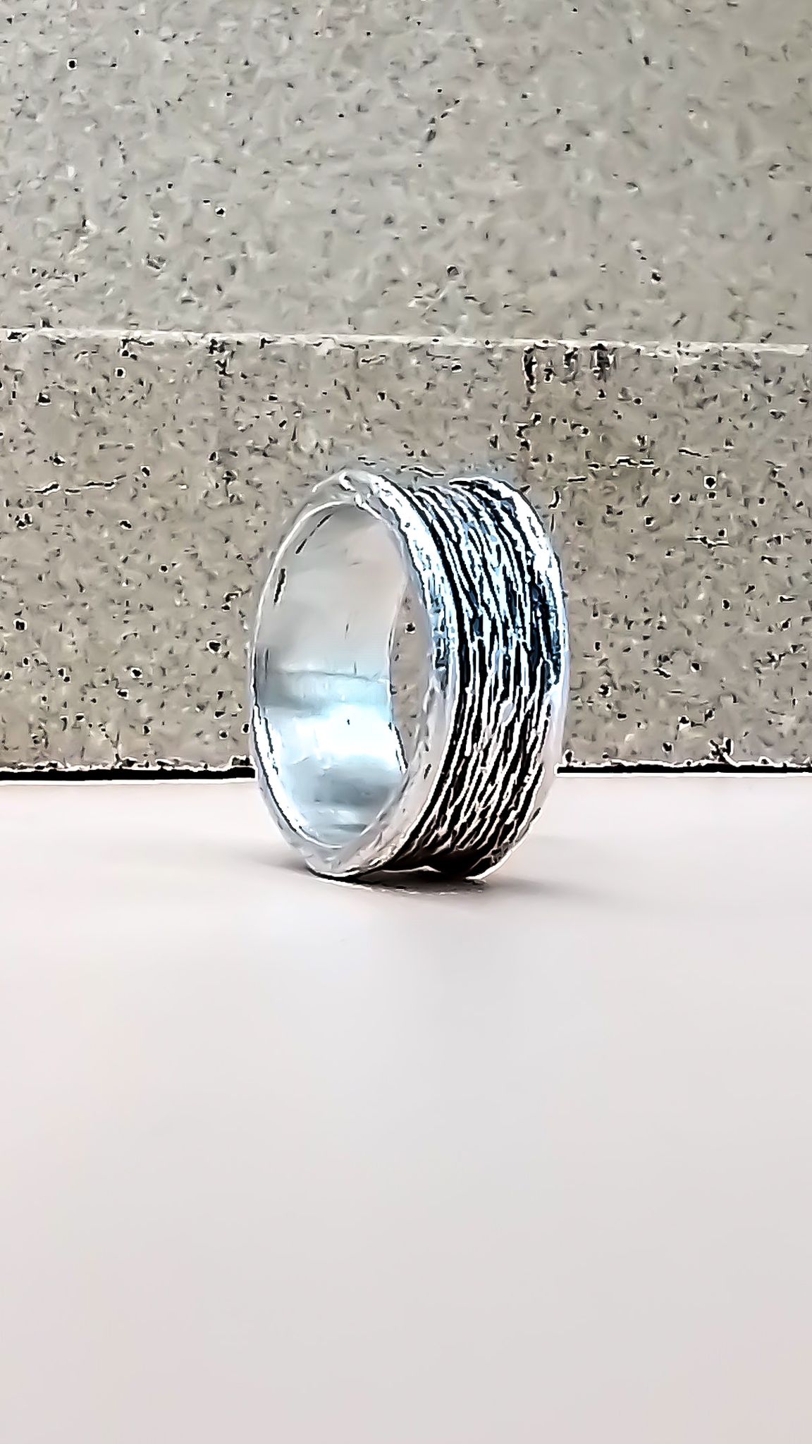 Nature-Inspired Silver Ring Embrace the Mysterious Beauty