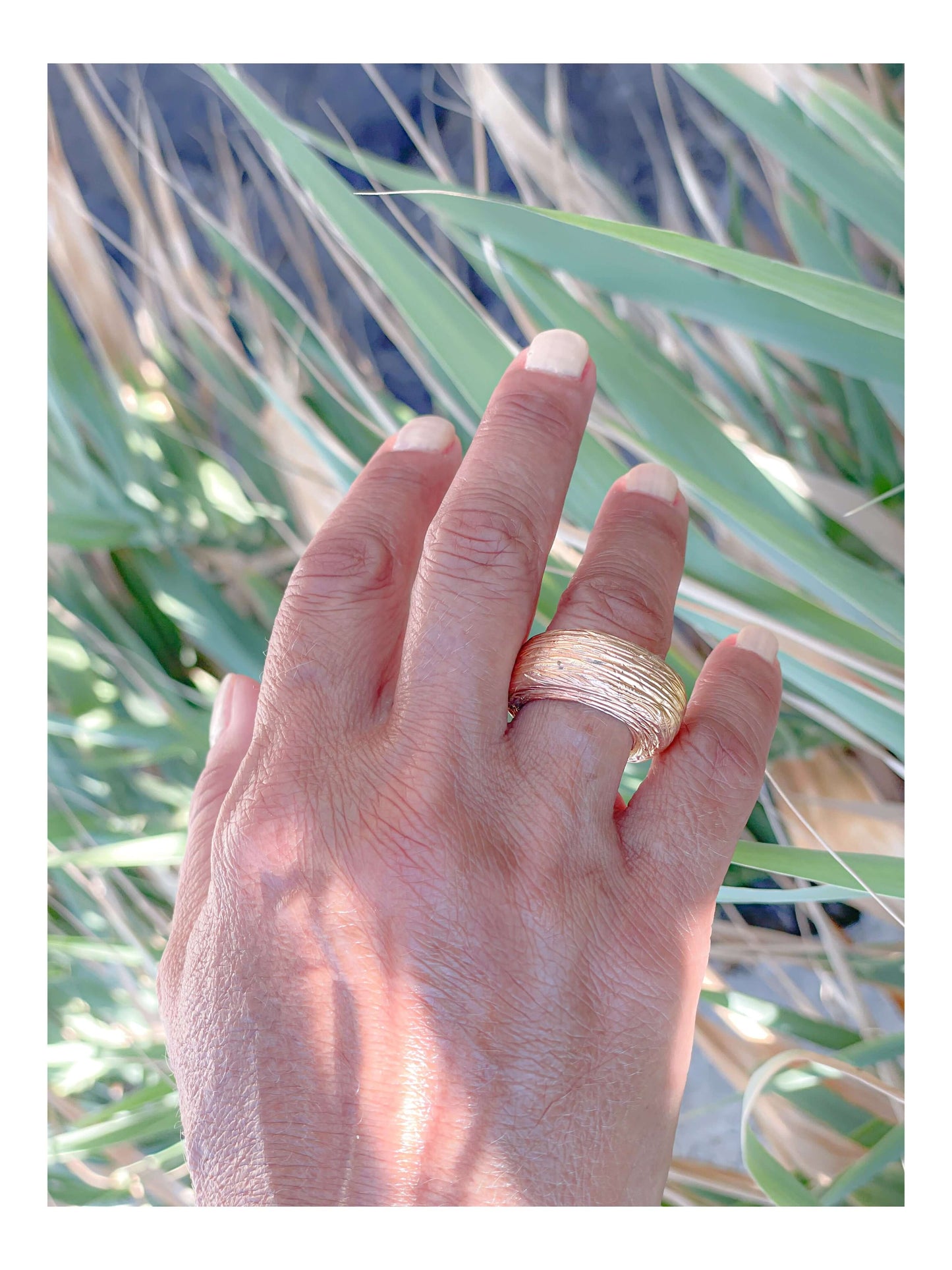 Bronze Dome Ring - Handcrafted Chunky Design