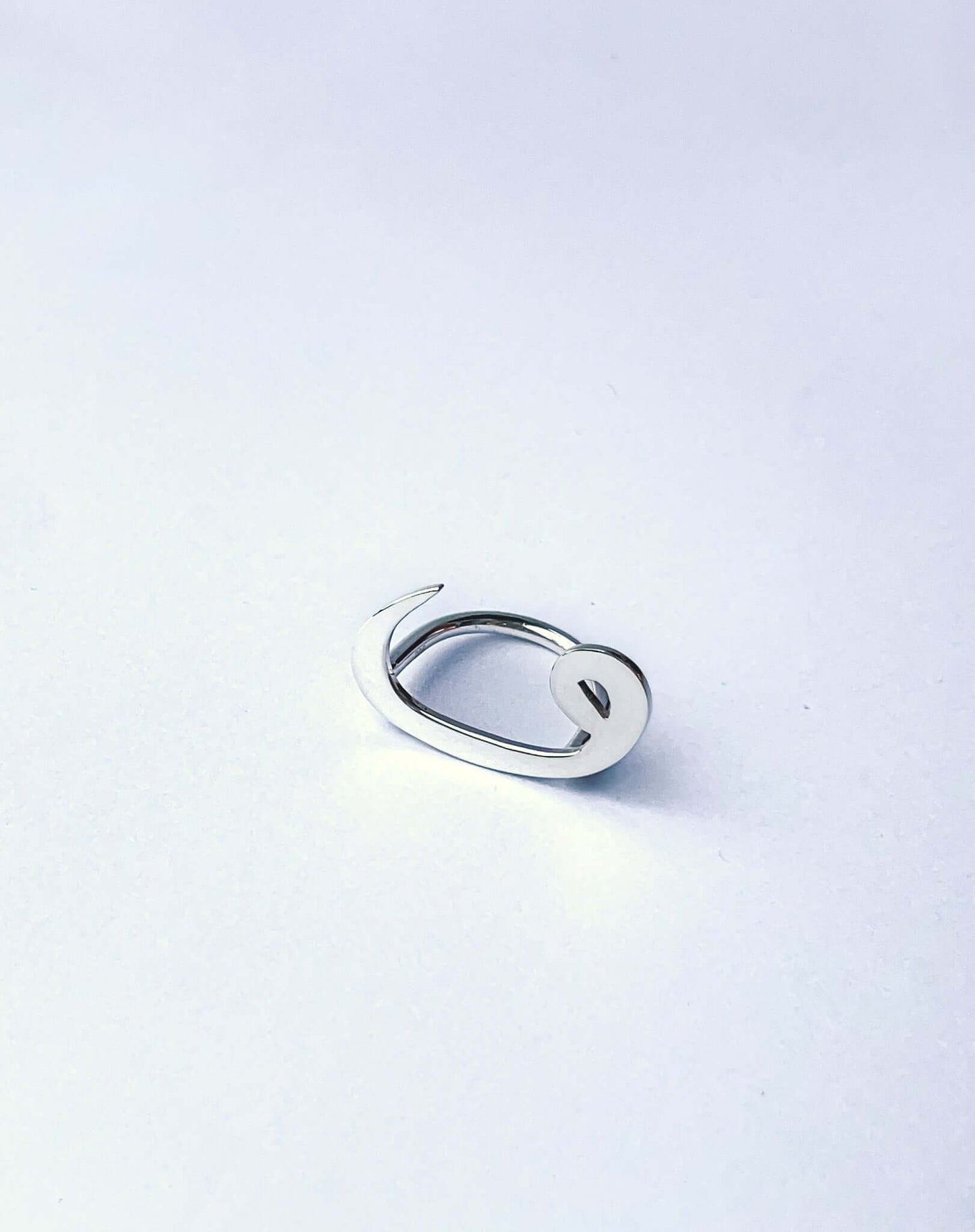 Spiritual Elegance "Sterling Silver Vav Ring"