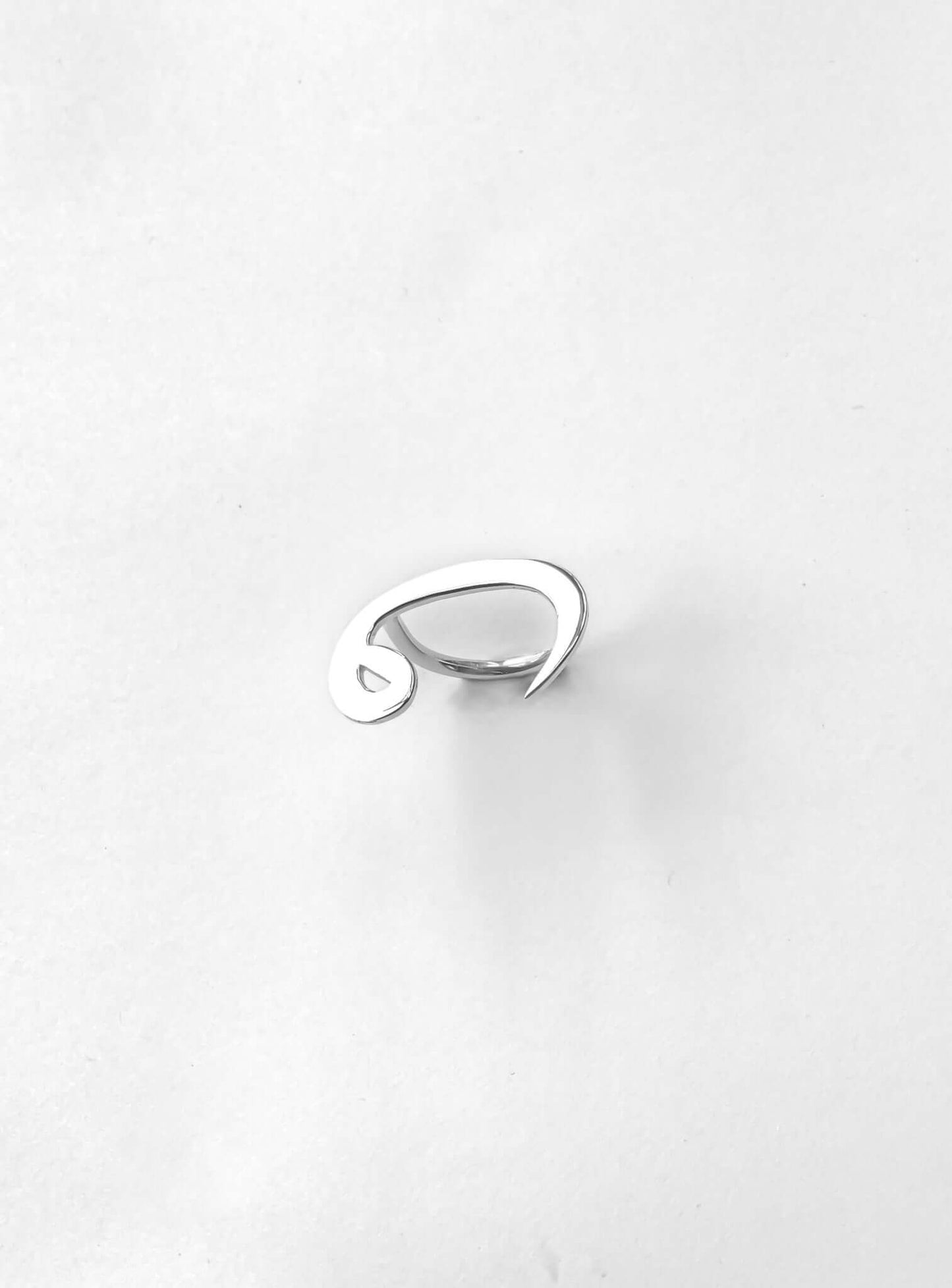 Spiritual Elegance "Sterling Silver Vav Ring"